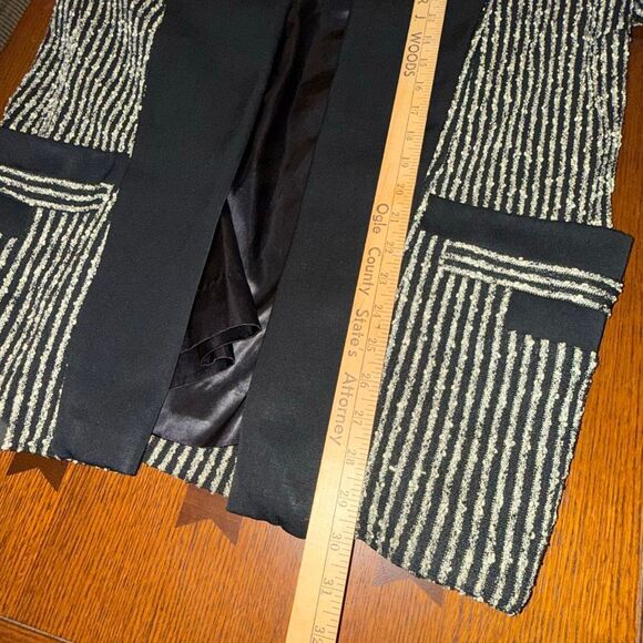 Vintage 1960s La Bonna Avant-Garde Black & Metallic Knit Jacket | Logan-Cache Ut - Picture 13 of 16